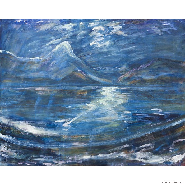 Moonglow and Snowmelt (127cm x 100cm)