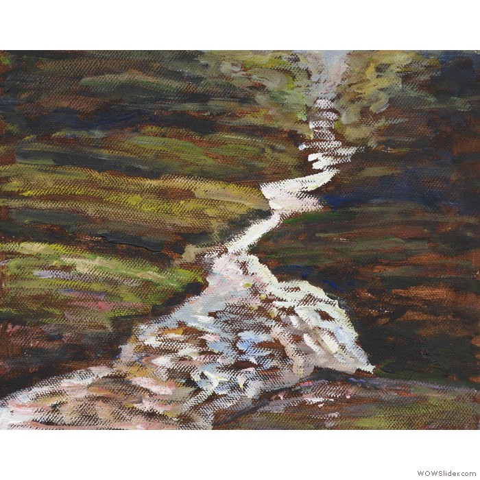Sketch of the Ericht Gorge Just After the Rain (20 cm x 26cm)